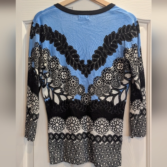 K. Jordan Floral Embellished Button Up Cardigan - Picture 4 of 4